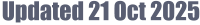 Updated 21 Oct 2025