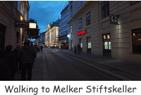 Walking to Melker Stiftskeller